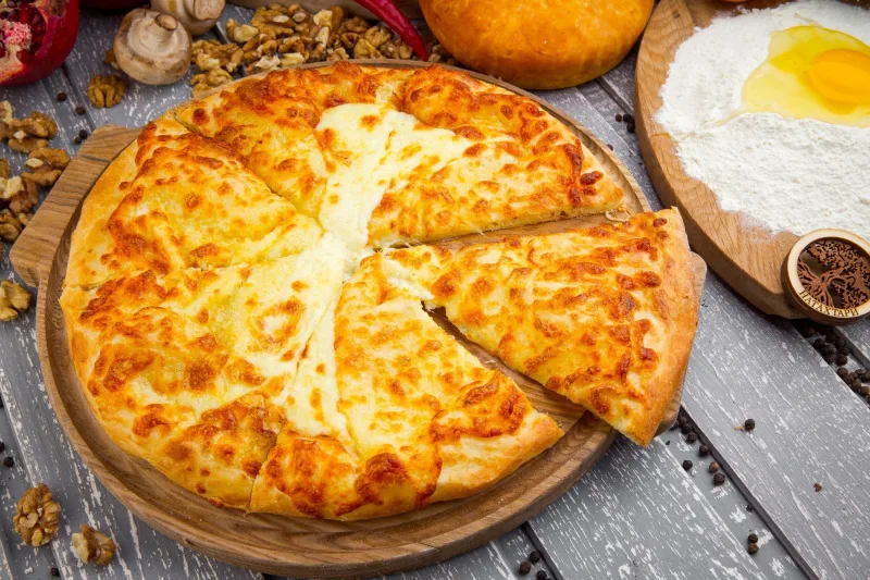 Khachapuri mergel-stijl