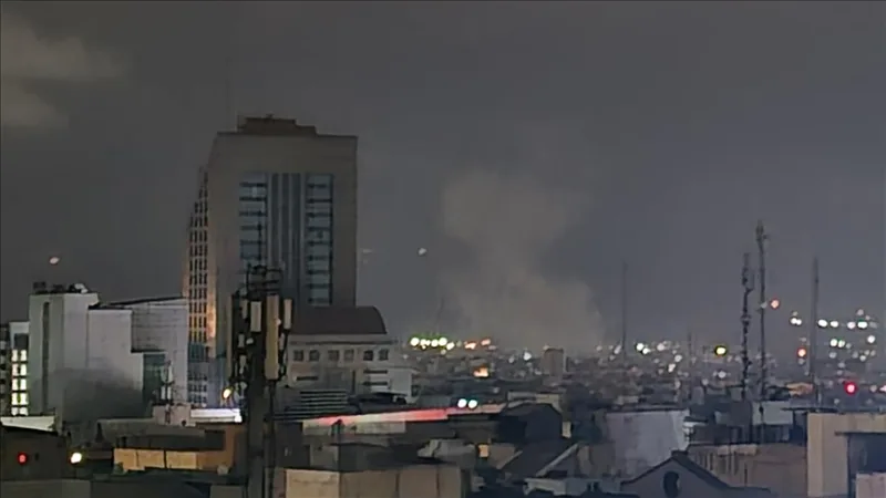 Ocorreram várias explosões consecutivas em Teerão