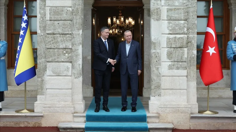 President Erdoğan officially welcomed Becirovic, Chairman of the Presidency of Bosnia and Herzegovina